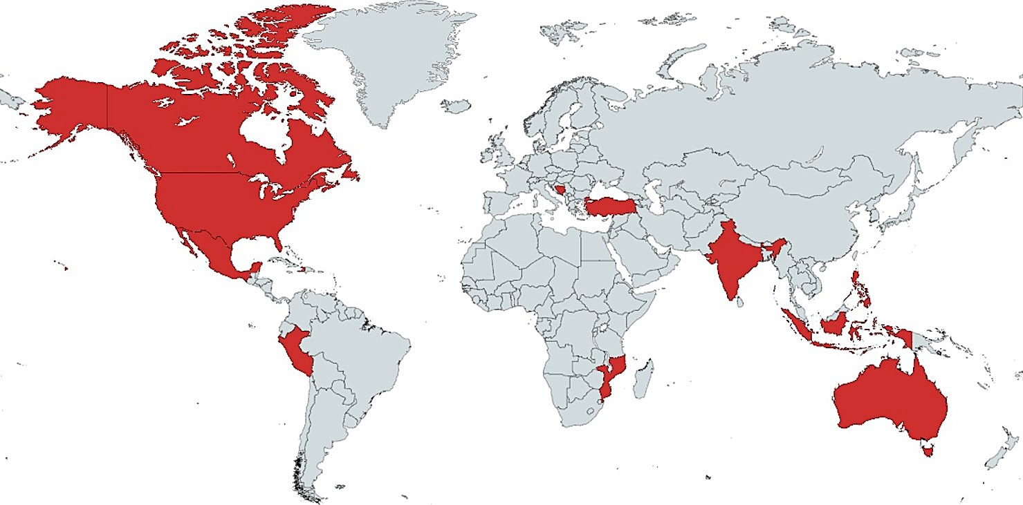 world map